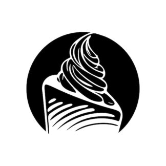 Sticker Autocollant part de gateau nourriture NF18732