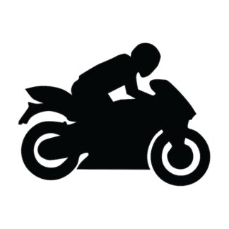 Sticker Autocollant moto  silouhette BVw18742