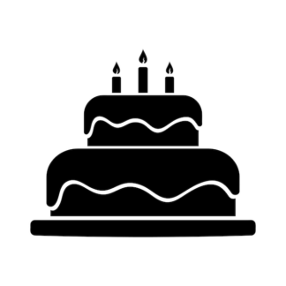 Sticker Autocollant gateau anniversaire nourriture NF18736