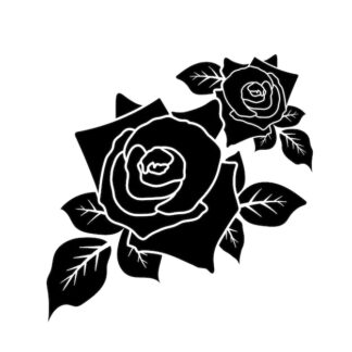 Sticker Autocollant roses fleur SBE18730