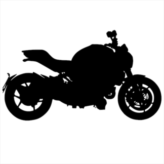 Sticker Autocollant moto  silouhette BVw18746
