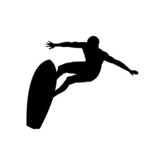 Sticker Autocollant surfeur plage SCE18742