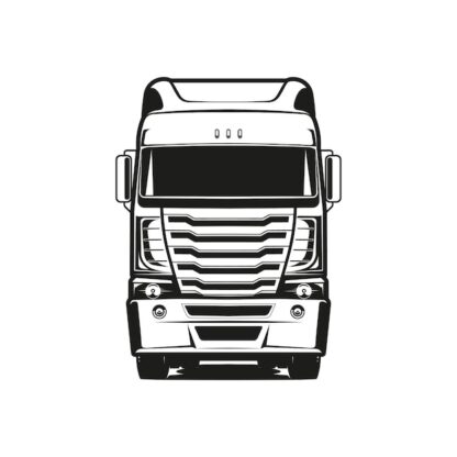 Sticker Autocollant camion  silouhette BVw18738