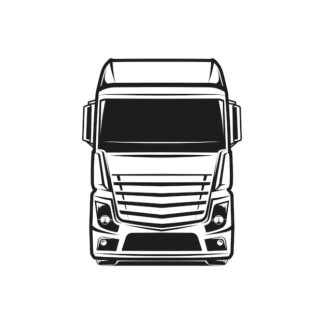 Sticker Autocollant camion  silouhette BVw18737