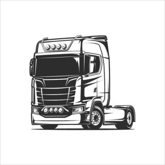 Sticker Autocollant camion  silouhette BVw18732