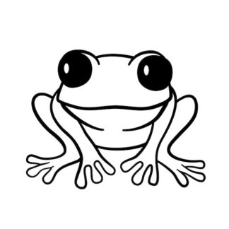 Sticker Autocollant grenouille silhouette animaux SAE18733
