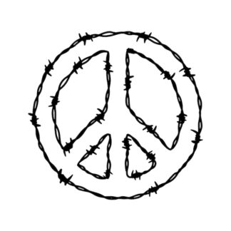 Sticker Autocollant peace and love zen  PAL1877