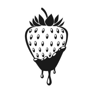 Sticker Autocollant fraise fruit nourriture NFFL18744