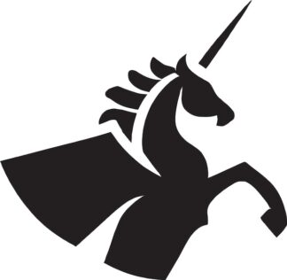 Sticker Autocollant licorne cheval equide animaux  ANX21025