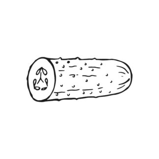 Sticker Autocollant cornichon concombre légume nourriture NFFL18753