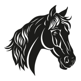 Sticker Autocollant cheval equide animaux  ANX21016