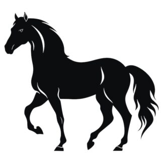 Sticker Autocollant cheval equide animaux  ANX21020