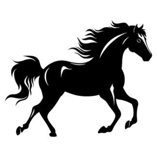 Sticker Autocollant cheval equide animaux  ANX21022