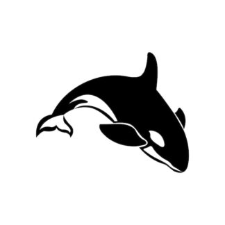 Sticker Autocollant baleine orque marin animaux  ANX21012
