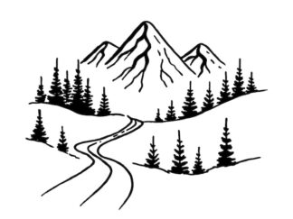 Sticker Autocollant paysage offroad camping car montagne 4x4  ORM18743