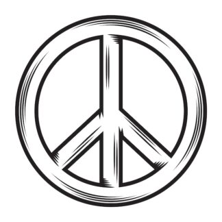 Sticker Autocollant peace and love zen  PAL1879