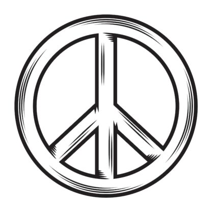 Sticker Autocollant peace and love zen  PAL1879