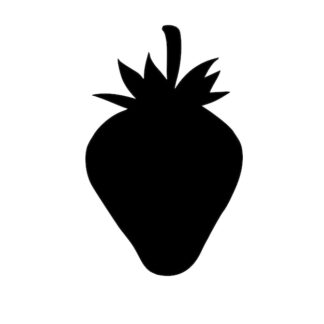 Sticker Autocollant fraise fruit nourriture NFFL18743