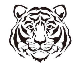 Sticker Autocollant tigre animaux  ANI18737