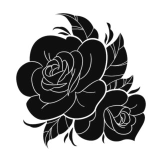 Sticker Autocollant roses fleur  FLW21032