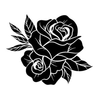 Sticker Autocollant roses fleur  FLW21039