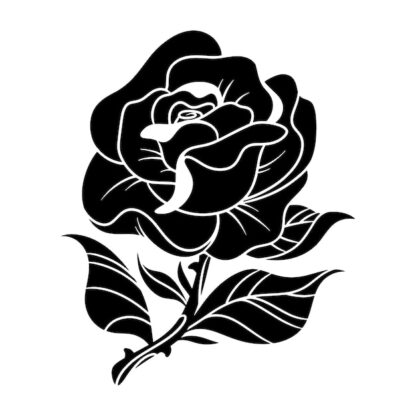 Sticker Autocollant rose fleur  FLW21040