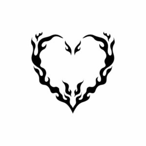 Sticker Autocollant coeur tribal love  LOV54488