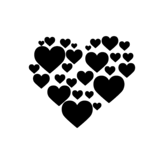 Sticker Autocollant coeur love  LOV54484