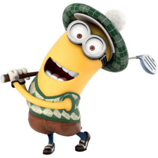 Sticker Autocollant  minion golf imprimé IMP20231419