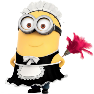 Sticker Autocollant  minion menage imprimé IMP20231422