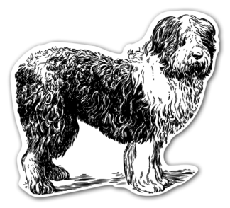 Sticker Autocollant chien  imprimé IMP2023214