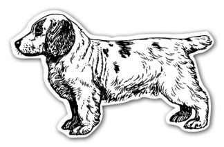 Sticker Autocollant chien  imprimé IMP2023220