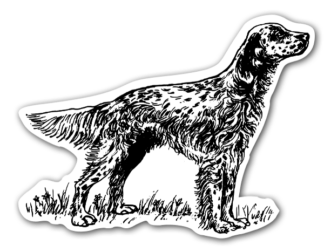 Sticker Autocollant chien  imprimé IMP2023222
