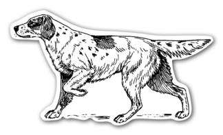 Sticker Autocollant chien  imprimé IMP2023225