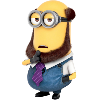 Sticker Autocollant  minion barbe imprimé IMP20231411