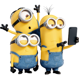 Sticker Autocollant  minion selfie imprimé IMP20231432