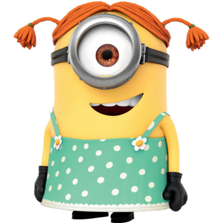 Sticker Autocollant  minion fille imprimé IMP20231418