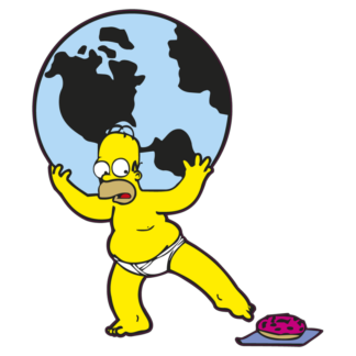Sticker Autocollant simpsons imprimé IMP20231317