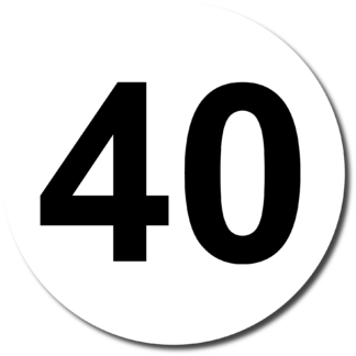 Sticker Autocollant 40 camion disque limitation  DLC547929