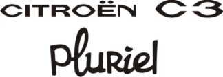 Sticker Autocollant c3 pluriel citroen voiture auto  CIT157858