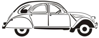 Sticker Autocollant 2cv  citroen voiture auto  CIT157855