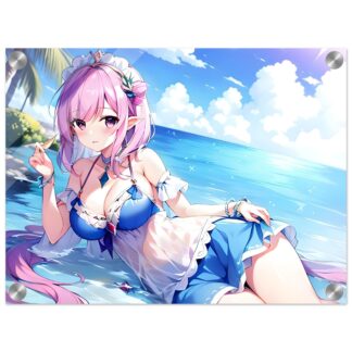 Tableau plexiglas manga girl