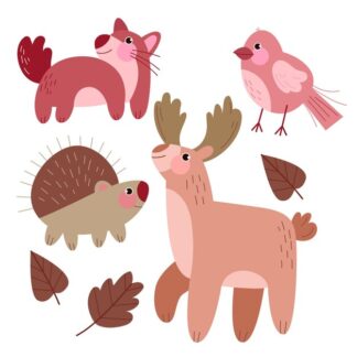 gommettes animaux forêt planche 10x15cm   PGO157865