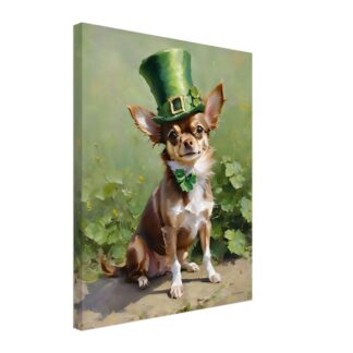 Toile chihuahua St Patrick Linsenmaier