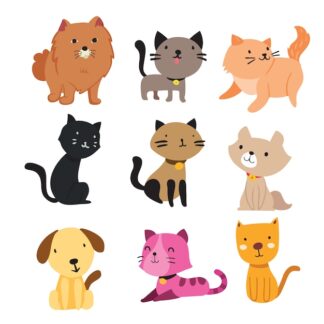 gommettes animaux chat chien planche 10x15cm   PGO157868