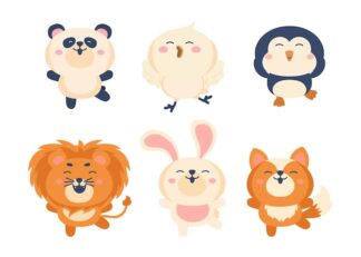 gommettes animaux mignons planche 10x15cm   PGO157861