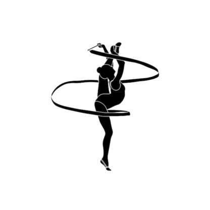 Sticker Autocollant ruban danse gymnase  GYM15569