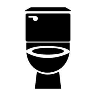 Sticker Autocollant toilette wc  WC15577
