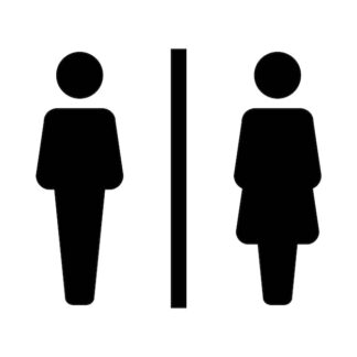 Sticker Autocollant pictogramme  wc  WC15571