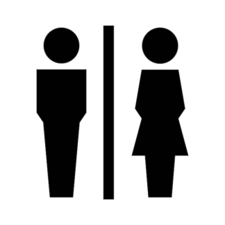 Sticker Autocollant pictogramme  wc  WC15575
